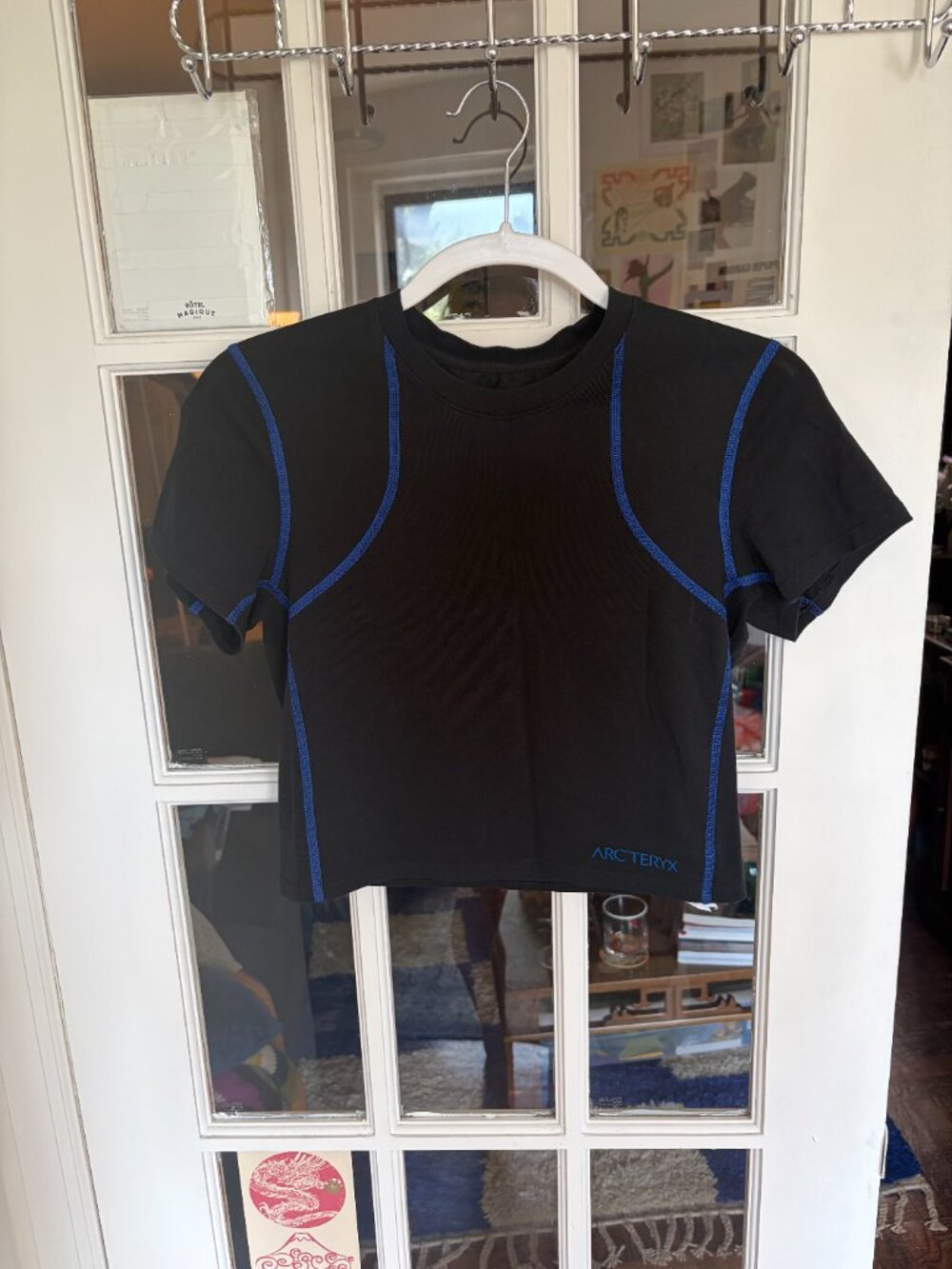 Arc'teryx System A Alesa SS Women's Tee - Black/Vitality - Picture 3 of 10